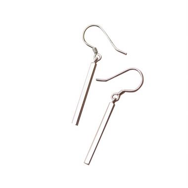 Simple Long Bar Hook Earrings