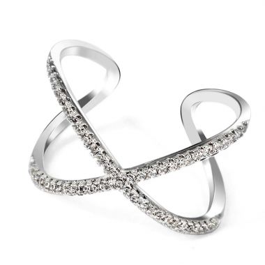 X-shaped Double Layer Open Ring