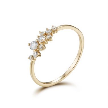 Diamond Gold Plated Ring