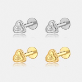 Trefoil Stud Earrings