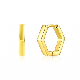 U-shaped Polygonal Earrings