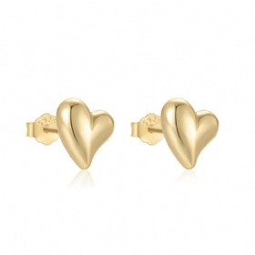 s925 Sterling Silver Heart Studs