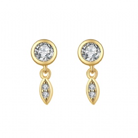 Marquise Dangling CZ Earrings