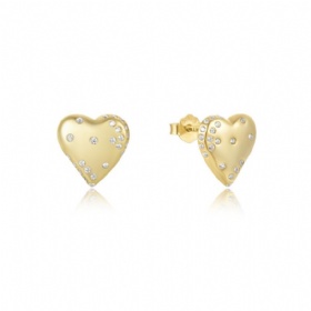 Heart CZ Studs