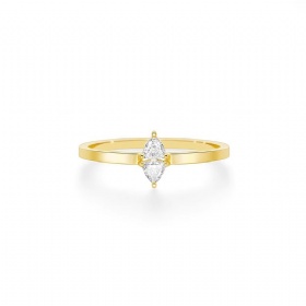 Fat Triangle Diamond Ring