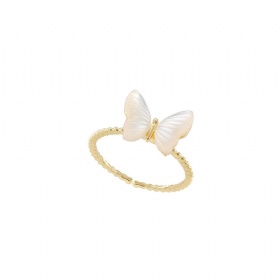 Shell Butterfly Open Ring