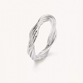 Twisted Line Ring