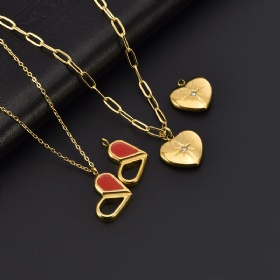 Heart CZ Pendant Necklace