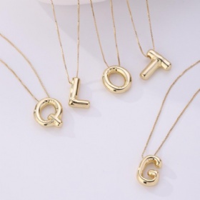 Chubby Letter Necklace