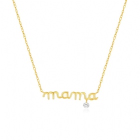 “mama” Diamond Necklace