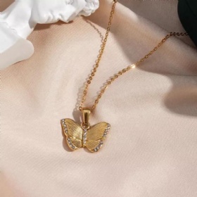 Butterfly CZ Necklace