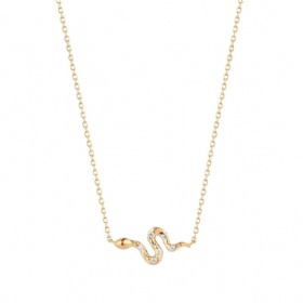 Snake CZ Necklace