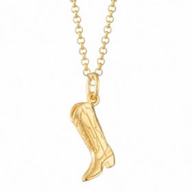 Cowboy Boot Pendant Necklace