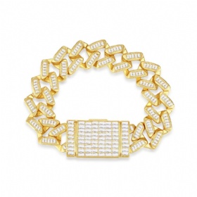 SCuban Chain Diamond Bracelet