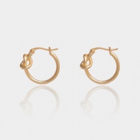 Knotted Hoop Earrings