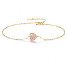 Heart Zirconia Bracelet