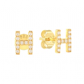 CZ H-shaped Studs