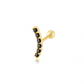 Black Onyx Tiny Climber Stud