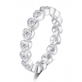 Multi Heart Shape Diamond Ring