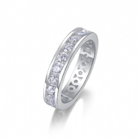 Moissanite Eternity Band