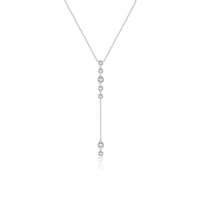 CZ Lariat Necklace