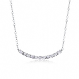 Moissanite Smile Necklace