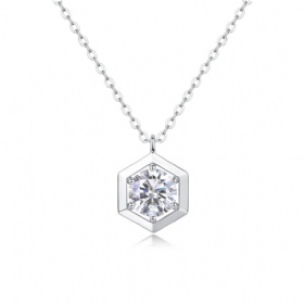 Moissanite Pendant Necklace