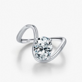 Moissanite Solitaire Ring