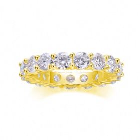 Moissanite Eternity Ring