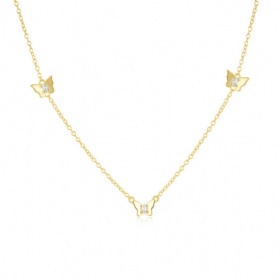 Butterfly CZ Necklace