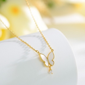 Butterfly Fritillaria Necklace