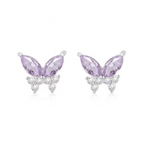 Butterfly CZ Studs