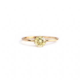 Citrine Solitaire Ring