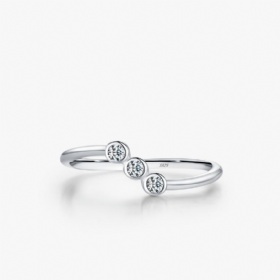 Triple Diamond Wrap Ring