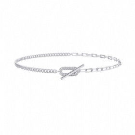 Chain CZ OT Buckle Bracelet