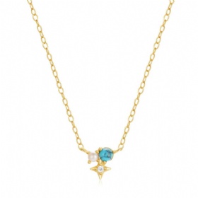 Turquoise Pearl Star Necklace