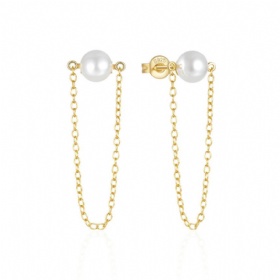 Pearl Chain Earrings