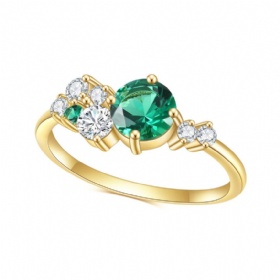 Emerald Diamond Ring