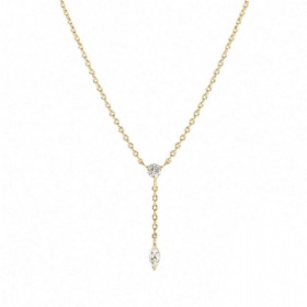 Marquise Diamond Lariat Necklace